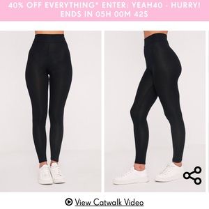 High waisted jersey leggings